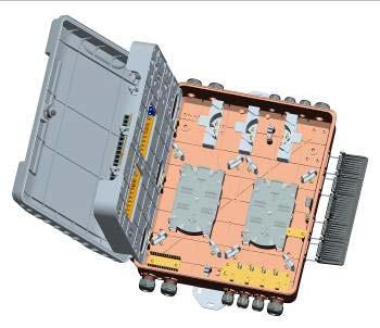 rotary plate, PLC splitter mounting frame and parking location.