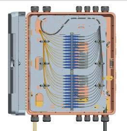 Then soft cables go outside of box. 4.2 Fiber route principle of the box for fiber termination, see picture 9 and 10.