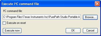 Script files may be edited using any text editor. Figure 5: PurePath Studio Tools menu The following window opens and the user can browse to locate the desired script file and click on Execute now.