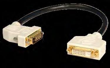 Direct-Connect DVI Cables Shielded for maximum EMI/RFI protection Dual-link resolutions/bandwidth up to