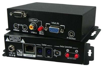 CV-937D VGA/component, Audio & RS-232 over CAT5 Extender with