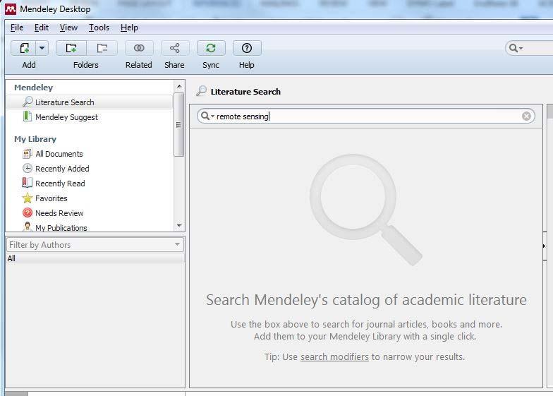 2.3 Literature Search in Mendeley Crowd sourced online research catalogue You can use the literature search bar in Mendeley. Which database are you using with this search option?