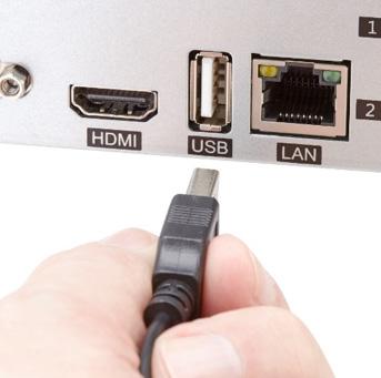 Connect the other end of the VGA cable to the monitor.