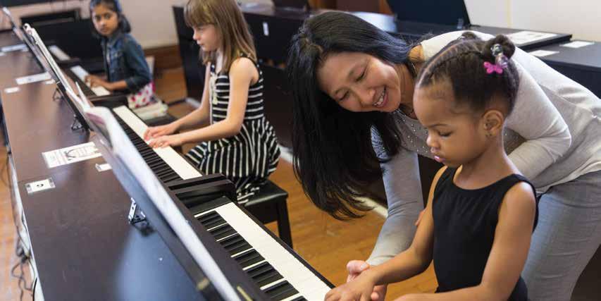 Inspiring. Creating. Performing. 2018 2019 About Us The Eastman Community Music School offers music lessons, ensembles, classes, and workshops to community members of all ages and backgrounds.