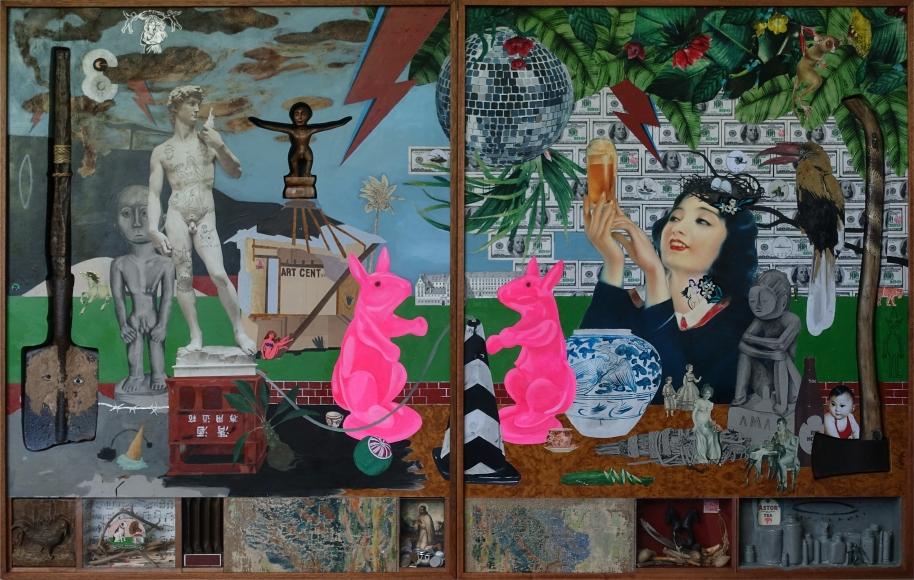 In conversation with contemporary art s Street Miner The Artling 'Nature of Currency' by Kawayan de Guia, 2017, mixed media collage As we walk, Gary remarks on a development in contemporary art,