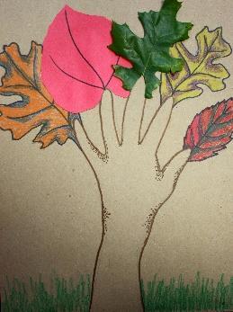 TITLE of Project: Leaf Drawing for Third Grade MEDIUM: marker, crayon BIG IDEA: Beautiful Nature ESSENTIAL QUESTION: Can art be created from things around us?