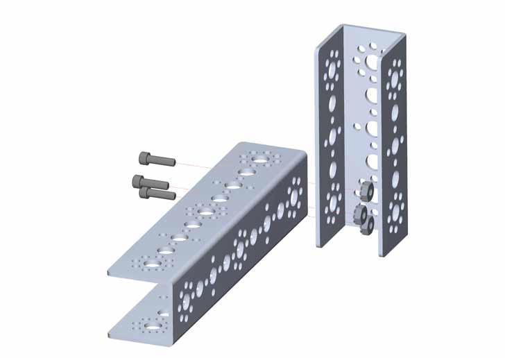 TETRIX Getting Started Guide Arm and Gripper Building Guide Extensions Step 1 1x 96 mm Channel 1x 160 mm Channel 3x 1/2" SHCS 3x Kep Nut Tips Make sure all the internal screws are very secure, as
