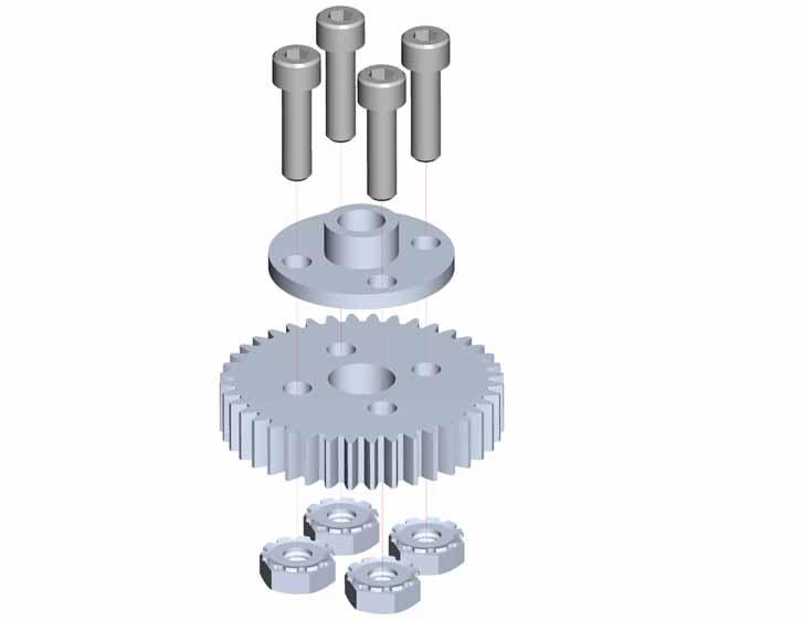 TETRIX Getting Started Guide Arm and Gripper Building Guide Extensions Step 3 1x 40-Tooth Gear 1x