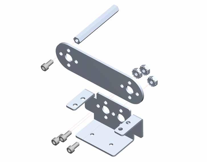 Extensions Arm and Gripper Building Guide TETRIX Getting Started Guide Step 10 1x Single-Servo Motor Bracket 1x Flat Bracket