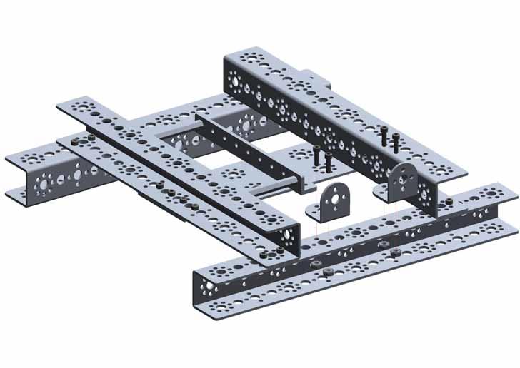 Lessons Lesson 1: Basic Chassis Building Guide TETRIX Getting Started Guide Step 4 2x L Bracket 4x