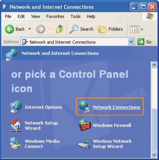 Click on Network Connections.