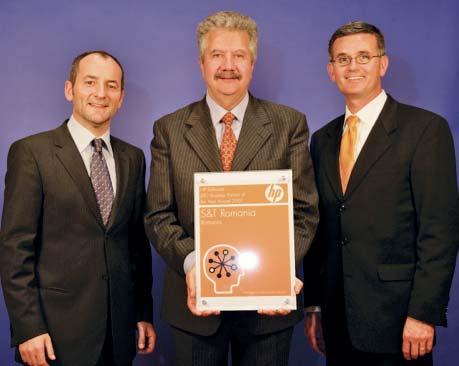 Actualitate Recunoaşterea excelenţei HP a desemnat S&T România Partenerul BTO Software al anului 2007.