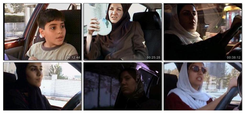 outside of the car. The camera is only positioned in the car and nowhere else. The mood created for the film shows the claustrophobic isolation posed by the autocratic and Islamic regime of Iran.
