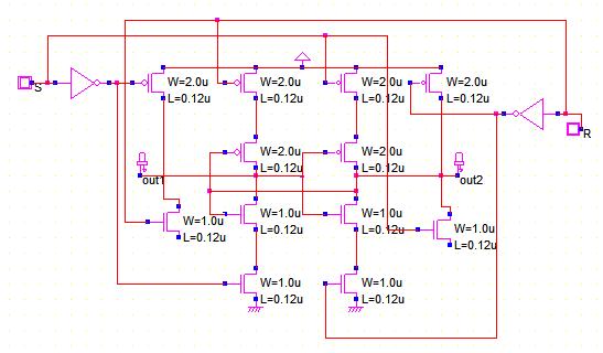 Figure-6. NIKOLIC latch sense amplifier based flip-flop. C. DCDL in PLL application The PLL architecture is shown in the Figure-8 and is detailed in [7].
