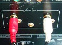 Audio cable (L/R) 2 1 Connecting