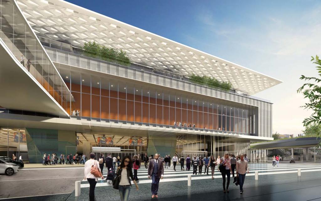 MOSCONE CENTER EXPANSION ROOM WITH A THEATER VIEW The new wing is located directly across the