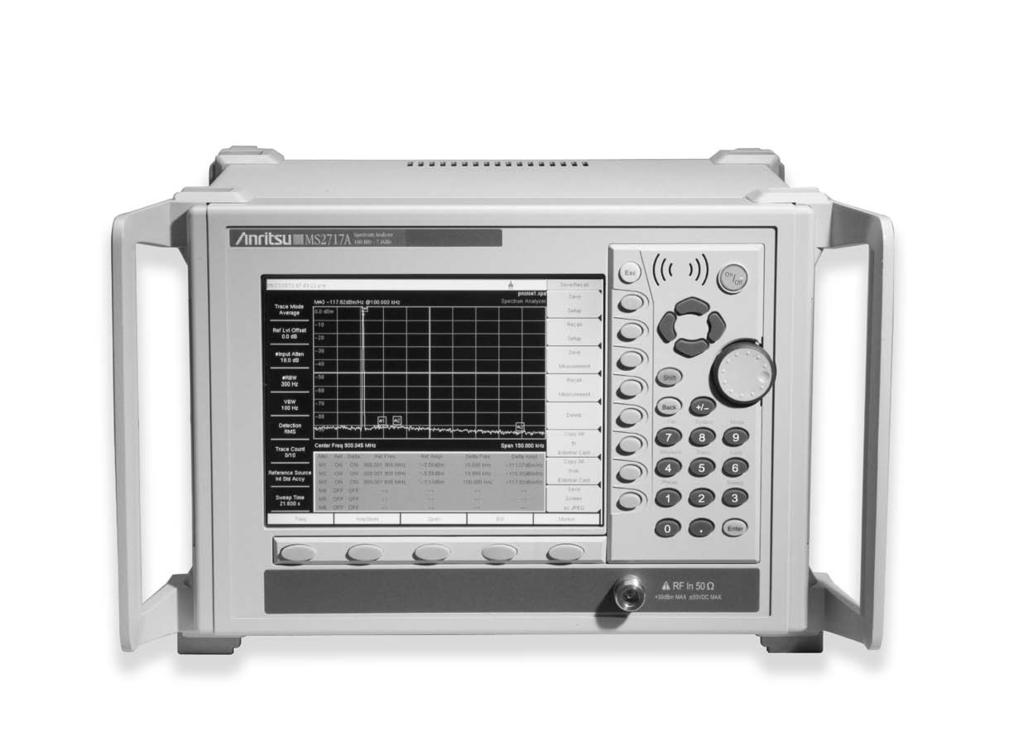MS2717A Economy Spectrum Analyzer TECHNICAL DATA SHEET Advanced Analysis Tool for General Purpose Test 100 khz to 7.