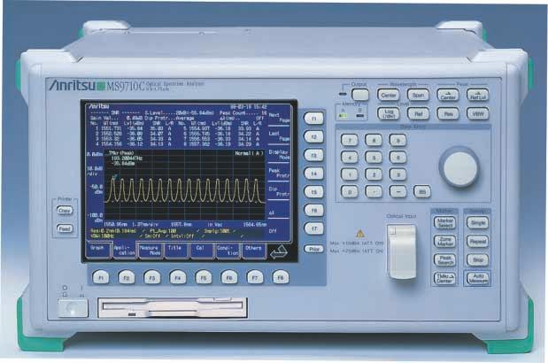 OPTICAL SPECTRUM ANALYZER 600 to 750 nm GPIB High Performance for DWDM Optical Communications The is a diffraction-grating spectrum analyzer for analyzing optical spectra in the 600 to 750 nm
