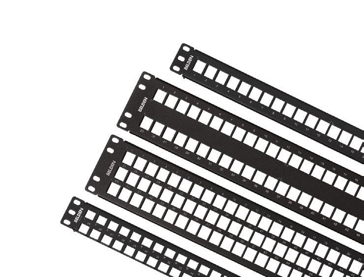 CAT6+ UTP Field-Terminated System CAT6+ KeyConnect Patch Panels (Preloaded) KeyConnect Patch Panels (Empty) KeyConnect AngleFlex Patch Panels CAT6+ HD Patch Panel KeyConnect Patch Panels, Category 6