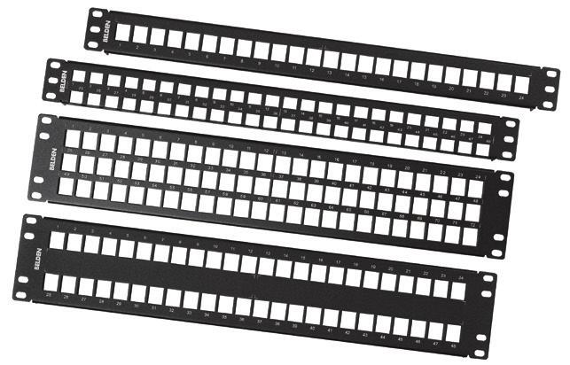The KeyConnect Patch Panels are a comprehensive line of robust all-metal, preloaded and modular patch panels.