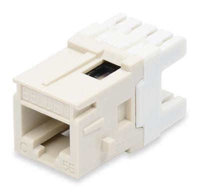 CAT5E UTP Field-Terminated System CAT5E Modular Jacks KeyConnect and MDVO-Style The CAT5E Modular Jack is a punch down UTP connector based on a patented Encapsulated Lead Frame technology that