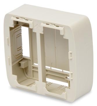 of modular workstation outlets. MediaFlex Plates can be mounted over standard NEMA type outlet boxes and rings to provide support for a variety of MediaFlex Adapters and Inserts.
