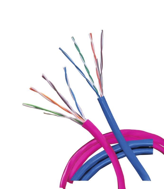 DataTwist 5e Cables are available in plenum and non-plenum versions and several color and DataTwist 5e Cable packaging options to ease installation, handling, and identification.