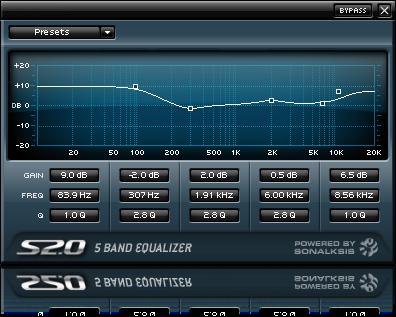 5 Band Equalizer Introduction The Sonalksis EQ is a five band tonal equalizer developed for professional audio sound sculpting.