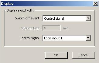 Display switch-off The display switch-off is energy-saving (a good portion of the power consumption is