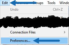 Open the EndNote preferences by selecting Edit, then