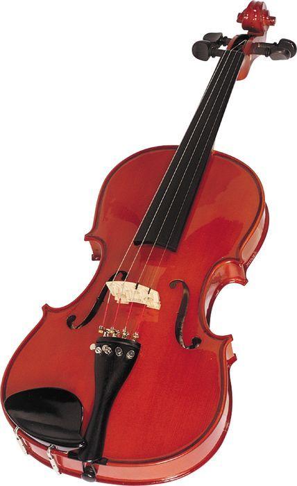 The cello must rest on the floor because it is too big to be held like the violin or viola.