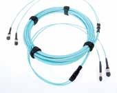 Pre-terminated 12F Trunk Cable Assemblies, 01x MPOptimate 12F Connector 10G/40G/100G, LSZH, Y- -X=100-500m Pre-terminated 24F Trunk Cable