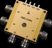 HMC-C4 Features Typical Applications The HMC-C4 is ideal for: OC-78 and SDH STM-25 Equipment Serial Data Transmission up to 5 Gbps Digital Logic Systems up to 5 Gbps Broadband Test and Measurement