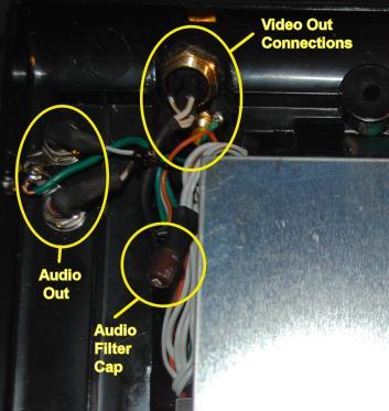 11. NOTE: The UAV doesn t include connections for audio output so that has to be done separately. Locate the resistors for the audio out.