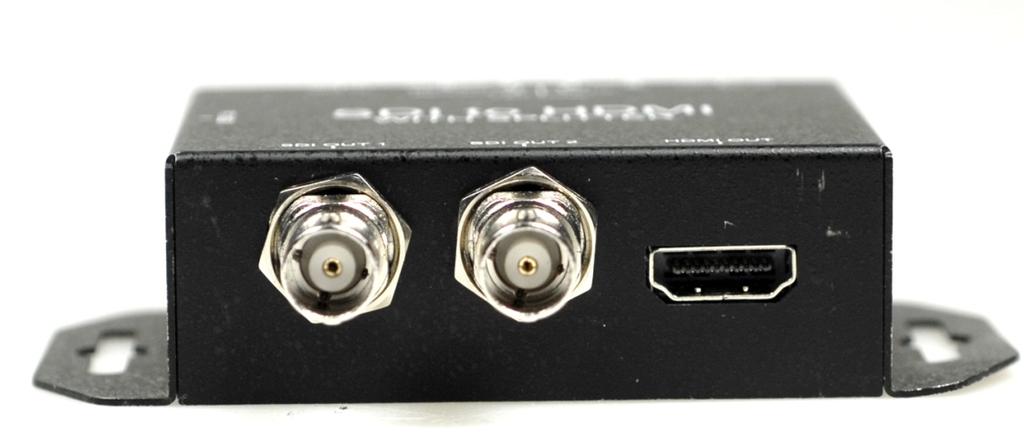 Front Panel 1 2 NO Component Function 1 SDI Output Port From your SDI Display Device plug into these ports (Pass Through)