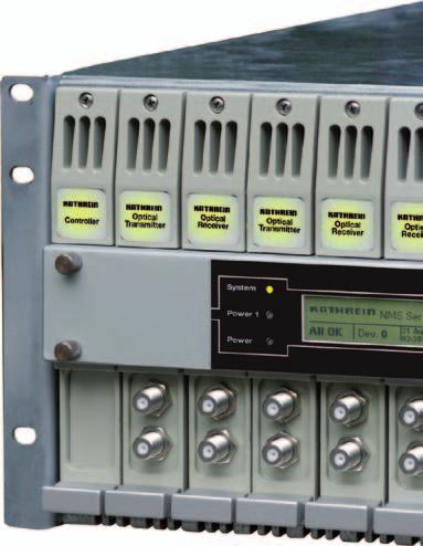 Test sockets are on the front panel Can be integrated in every HMS-conform monitoring system Pluggable control panel with LC display, LEDs and input keys Tuning and management also via browser RS 485