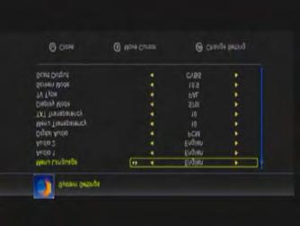 4.3 Settings Here you can change basic settings of the set-top box. 1. System settings Use the pq buttons to navigate the menu.