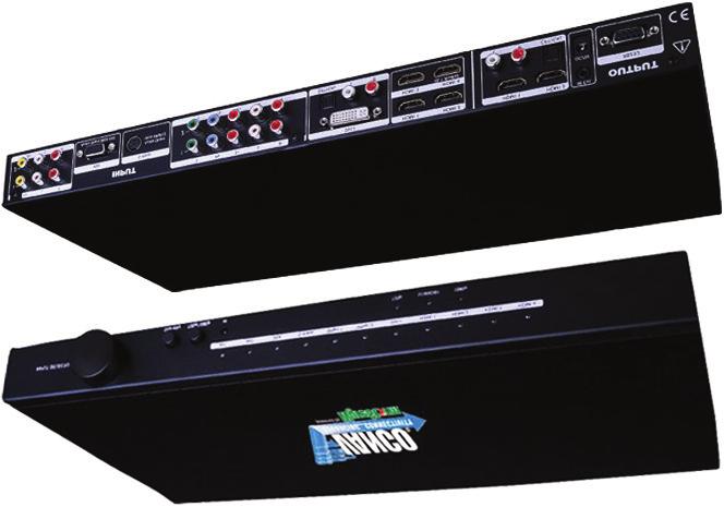 AV DISTRIBUTION HDMI Converters All Video To HDMI Converter Scaler Switcher FEATURES: Allows the conversion of up to 11 multi-format inputs to 2 HDMI outputs Allows upscaling and switching from