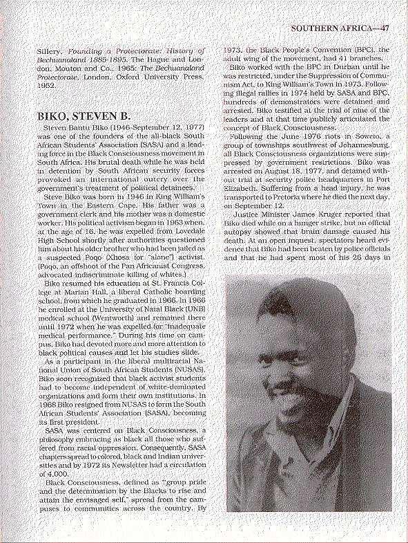 Collected biography A collected biography is a reference source that contains information on the lives of a number of people. Dictionary of African Biography Ref 920.