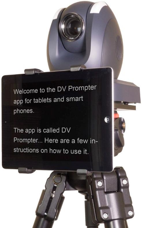 Product Overview TP-150 is the world s first teleprompter system dedicated to PTZ cameras. It allows the presenter to read and control scripts in multiple languages.