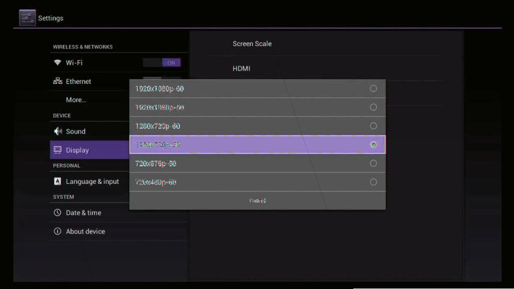 7 Video Settings 7.1 Available Video Interfaces 1. Connecting to TV through HDMI cable If the TV set has HDMI interface, the unit can be connected to the TV set with HDMI cable.