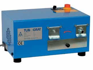 Deburring machines Tubograt 48/60 Internal and external deburring device for tubes Features Compact and rugged table-top unit for mobile and flexible utilisation Special