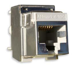 10G Connector Designed for 10G 500 MHz performance Screened - No AXT issues LANmark-6 10G EVO Connector screened Same mechanical features as the top selling Cat.