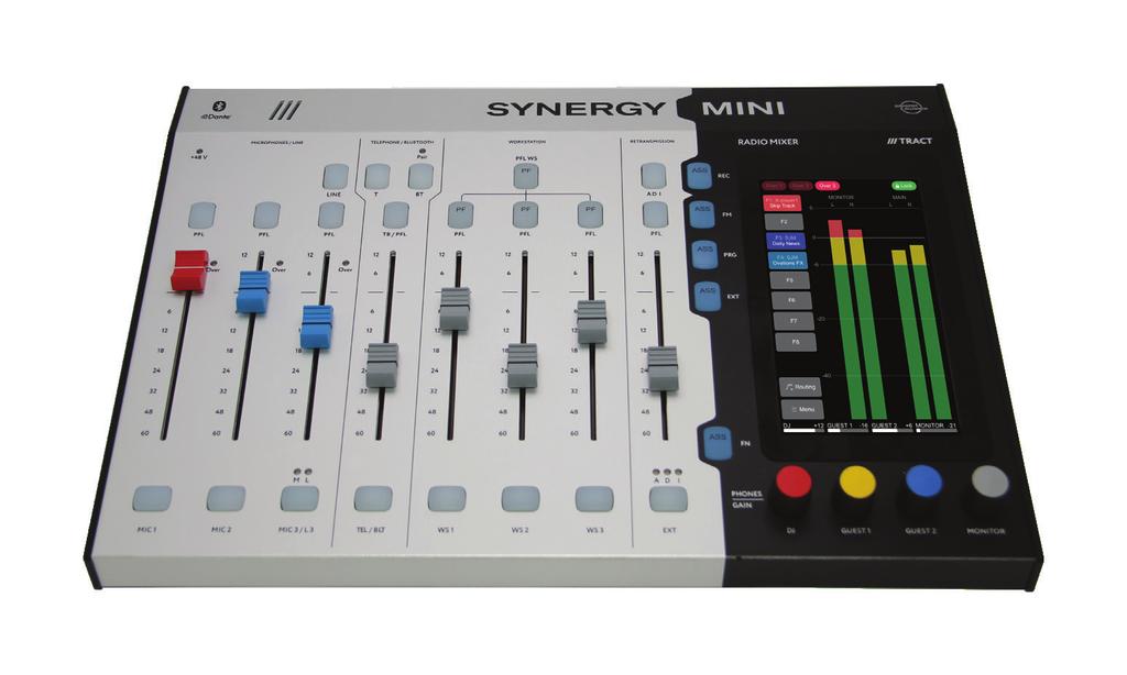 establishments of all sizes Outside broadcasts With SYNERGY MINI you can: Record and edit.