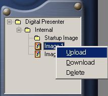 2. Right Click on the Internal Folder, then the following menu will appear on the screen.