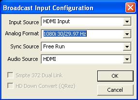 Figure 47: Record 1 Broadcast Input Figure 48: Configure Broadcast Input Module Table 15: Configure Broadcast Pane Description Input Source Chose among HDMI, Analog, SDI if you have a CV-SDI-IO-LHI