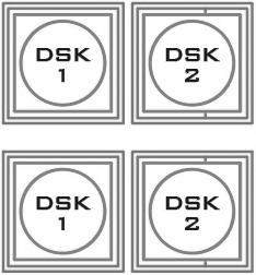 DSK Preset and DSK Program When looking at the top right corner of the SE-2850 Control Panel / Keyboard there are four DSK keys. These are labelled Program and Preset.