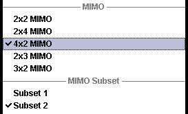 4x2 MIMO 4x2 MIMO with Two SMUs 5.1 4x2 MIMO with Two SMUs The SMU has already been introduced as a stand-alone test solution for 2x2 MIMO.