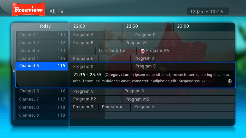 BASIC FUNCTIONS WHAT IS EPG? Electronic Programme Guide (EPG) is an electronic version of commonly known TV guides. To enter the EPG press.