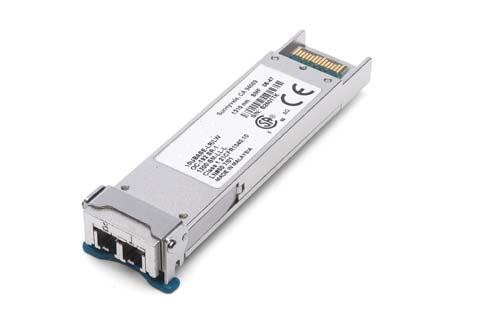 SNS-XFP-10GD-LR 10 Gbps Multi-Rate XFP Transceivers OC192/STM-64, 10GE or 10G FC 1310nm, Single-Mode 10Km, with Digital Diagnostics. Highlights XFP MSA transceiver Multi-Rate: 9.95Gbps to 11.